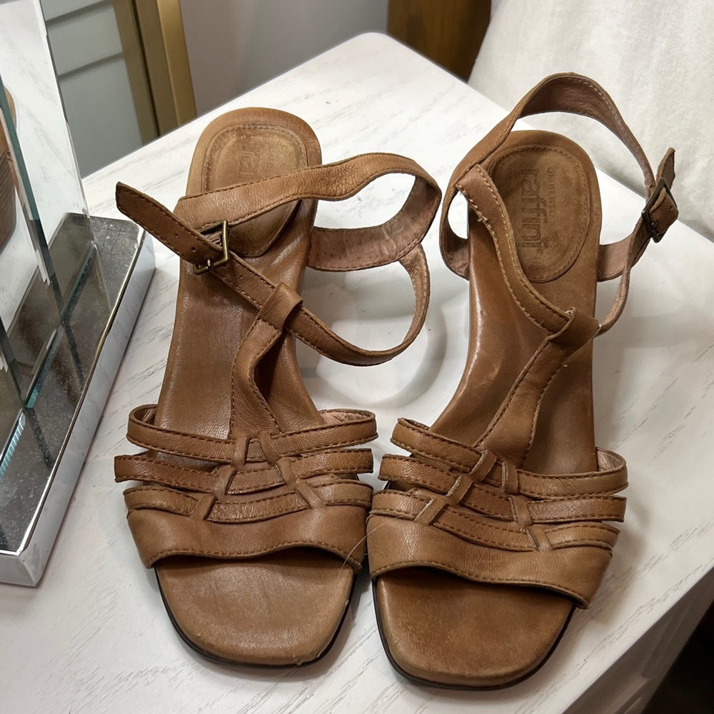Umberto Raffini Brown Leather Sandals